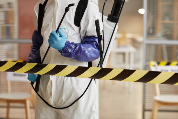 Professional Sewage Cleanup technician working in Beeville, TX